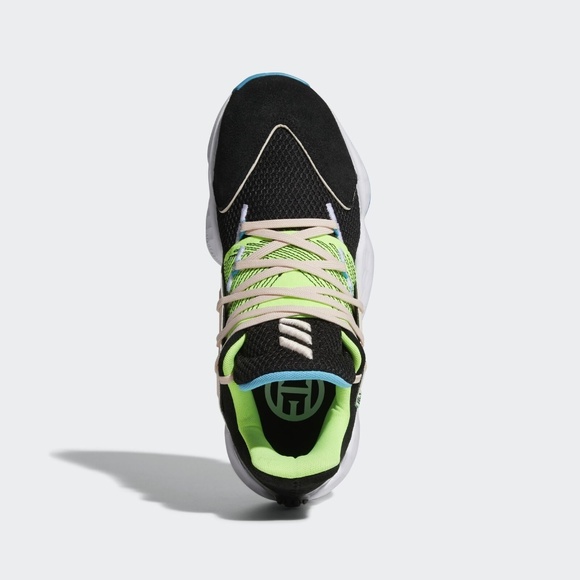 Adidas Harden Vol. 4 Low Mens Basketball Shoes Black Green FY0874 NEW Size 7.5 - Picture 3 of 7